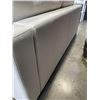 Image 3 : MODERN BEIGE DEEP SEATING  MODULAR LOVESEAT ANBD STORAGE OTTOMAN, GOOD CONDITION, NO RIPS OR TEARS
