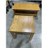 Image 1 : SOLID OAK COFFEE AND ENDTABLE SET