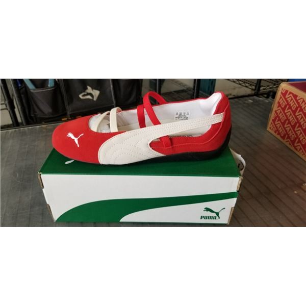 NEW PUMA SPEEDCAT BALLET SD WNS FOR ALL TIME RED-PUMA WHITE SIZE WOMENS 8