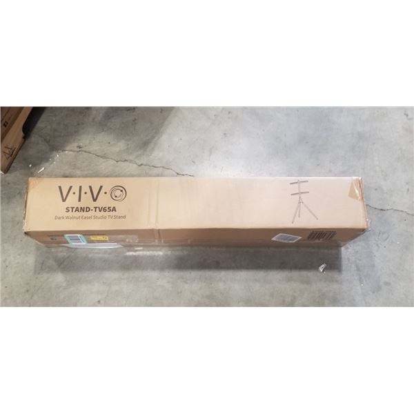 VIVO DARK WLANUT EASEL STUDIO TV STAND