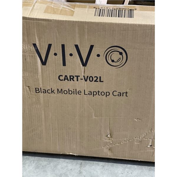 VIVO BLACK MOBILE LAPTOP CART