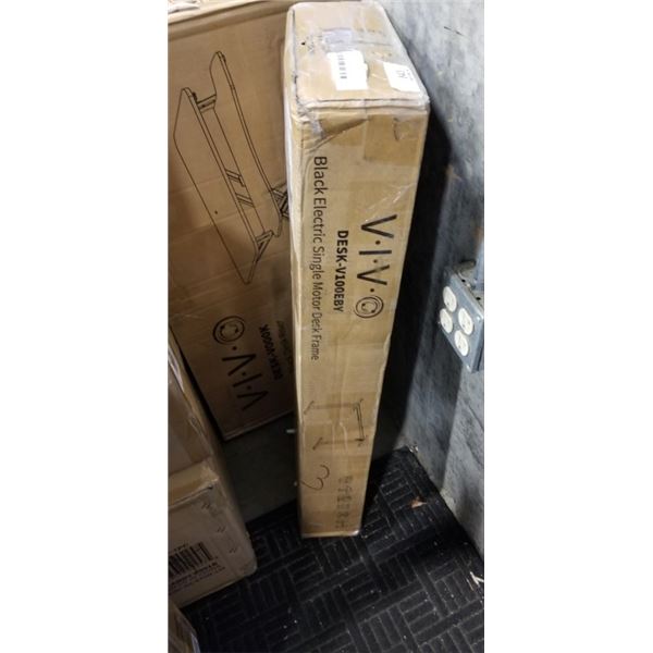 VIVO BLACK ELECTRIC SINGLE MOTOR DESK FRAME
