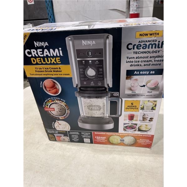 NINJA CREAMI DELUXE 11IN1 ICE CREAM MAKER - TESTED WORKING, RETAIL $299