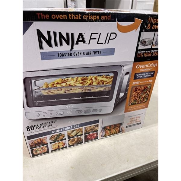 NINJA FLIP TOASTER OVEN 8IN1 AIR FRYER - TESTED WORKING, RETAIL $239