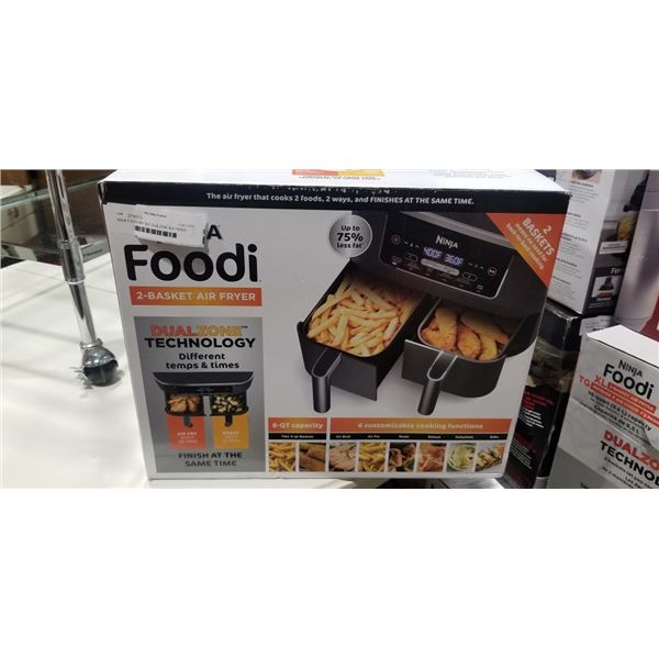 NINJA FOODI 6IN1 8QT DUALZONE AIR FRYER - TESTED WORKING, RETAIL $189