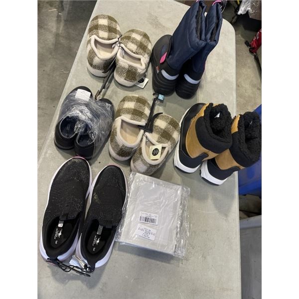 SIX NEW PAIR OF KIDS FOOTWEAR VARIOUS SIZES RETAIL $230