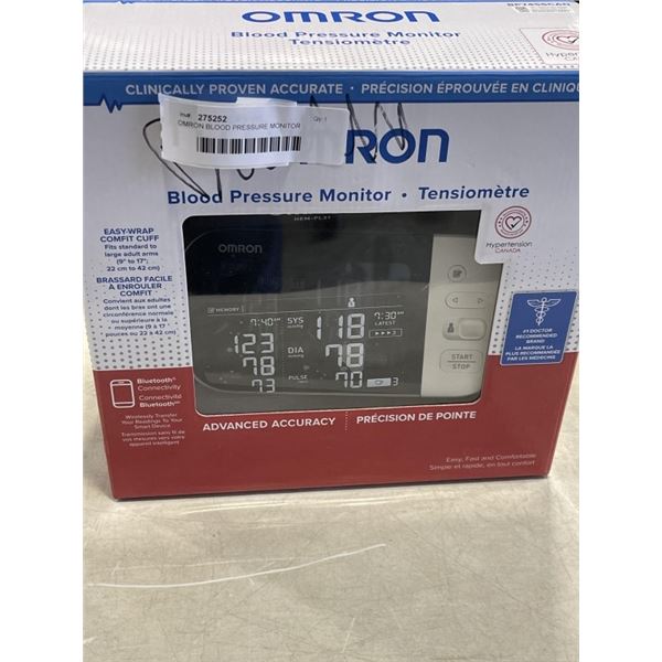 OMRON BLOOD PRESSURE MONITOR