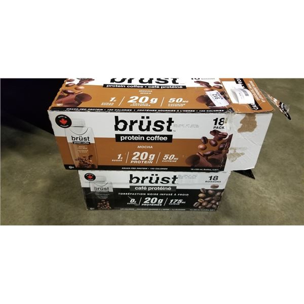 2 CASES OF COLD BREW INFUSED COFFEE PROTEIN DRINKS, BB NOZ/2026