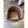 Image 2 : BROWN LEATHER TUB CHAIR