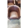 Image 2 : BROWN LEATHER TUB CHAIR
