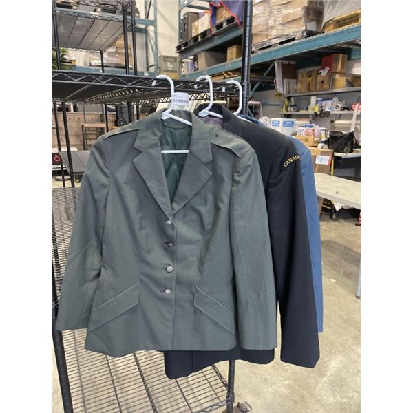 3 SUIT JACKETS - 1 DOUBLE BREASTED