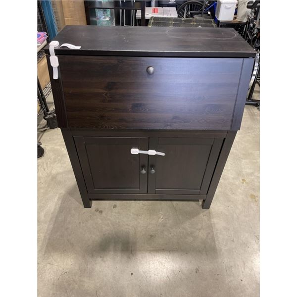 IKEA DARK PINE DROP FRONT DESK