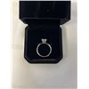 Image 2 : NEW PLATINUM PLATED 1.0CT SIMULATED DIAMOND (CZ) SOLITAIRE RING, RESIZEABLE
