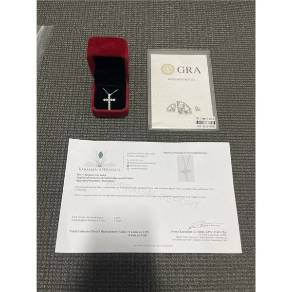 11 GRA CERTIFIED ROUND BRILLIANT CUT MOISSANITE STONES VVS D COLOR WITH THE 11 MOISSANITE STONES SET