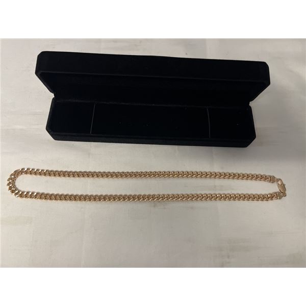 NEW 18K GOLD PLATED 7.5MM CUBAN LINK NECKLACE - 24" LONG