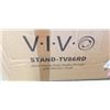 Image 3 : VIVO BLACK HEAVY DUTY STUDIO TV CART WITH WOODEN SHELF