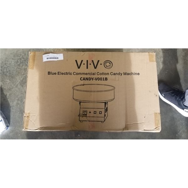 VIVO BLUE ELECTRIC COMMERCIAL COTTON CANDY MACHINE