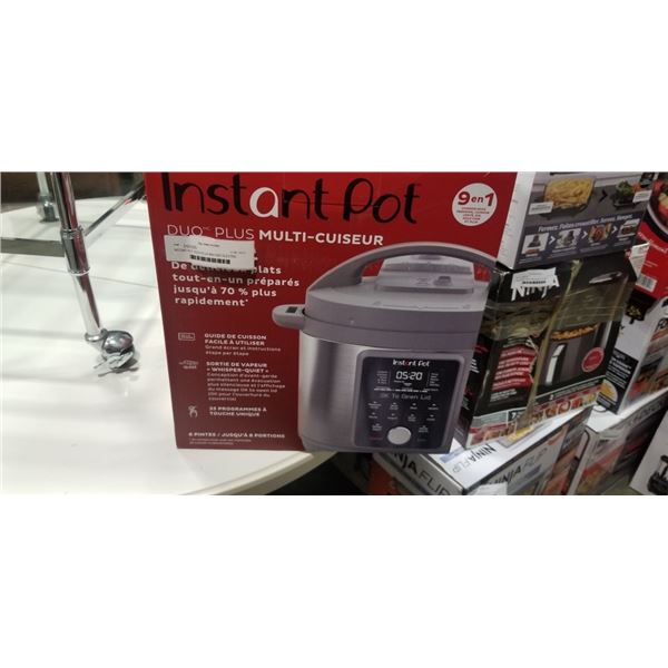 INSTANT POT DUO PLUS 9IN1 6QT ELECTRIC PRESSURE COOKER - TESTED WORKING, RETAIL $199