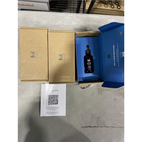 3 NEW DROPPERS OF METHYLENE BLUE 1% FOR BRAIN HEALTH