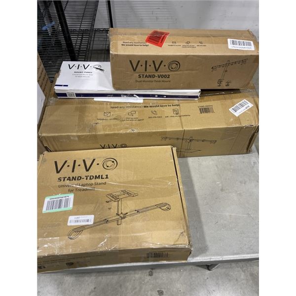 4 ASSORTED VIVO MOUNTS