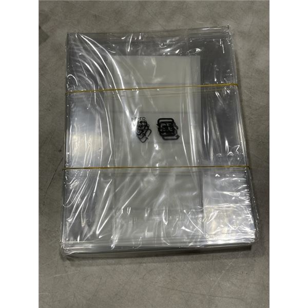 NEW 9X11 ACRYLLIC SIGN DISPLAYS, 6 PACKS, 30 TOTAL