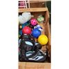 Image 3 : 2 BOXES OF KIDS TOYS AND SPORTS GOODS