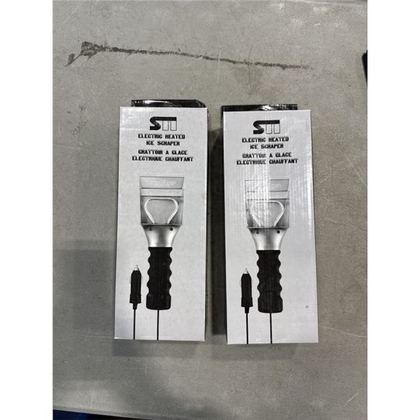 2 NEW ELECTRIC HEATED ICE SCRAPERS
