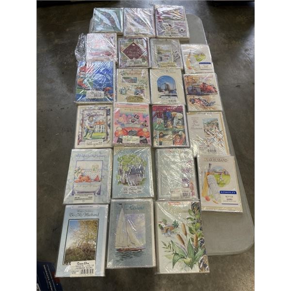 CASE OF NEW HUSBAND BIRTHDAY CARDS, SOME VINTAGE FROM ENGLAND