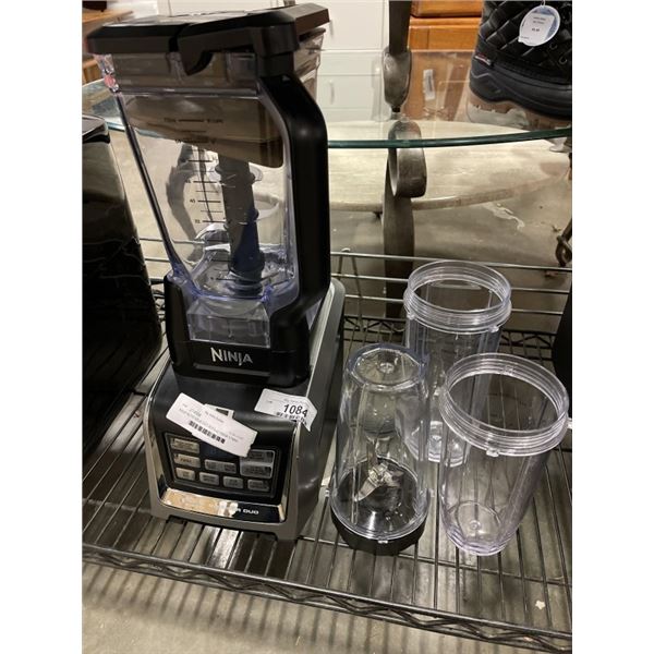 AS NEW DEMO NINJA NUTRI NINJA DUO AUTO-IQ 1300W STAND BLENDER W/ CUPS - TESTED WORKING, RETAIL $299