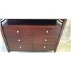 Image 2 : CUSTOM MANUFACTURED SOLID WOOD DARK FINISH  DRESSER