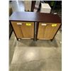 Image 4 : CUSTOM MANUFACTURED SOLID WOOD DARK FINISH  NIGHT STANDS