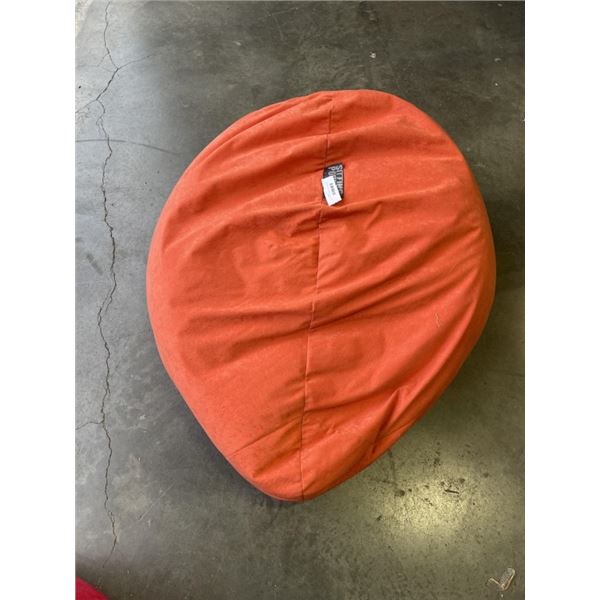 SITTING POINT ORANGE BEAN BAG CHAIR
