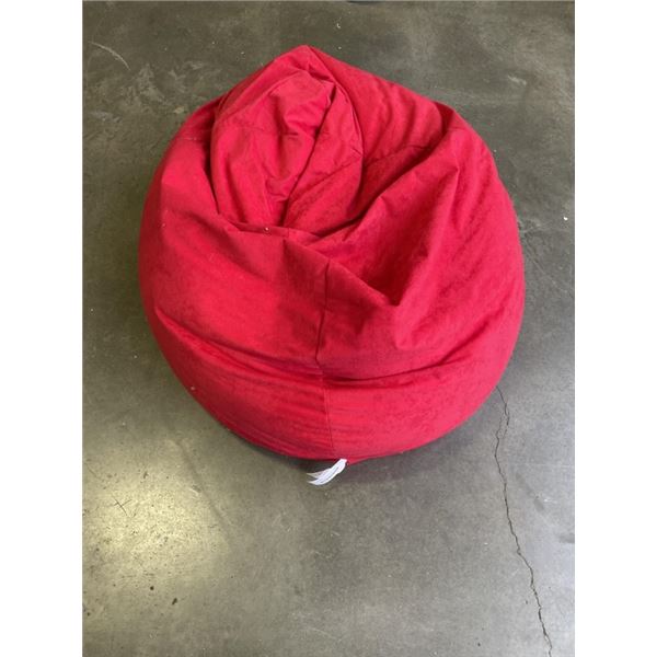 SITTING POINT RED BEAN BAG CHAIR