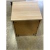 Image 5 : MODERN 2 DRAWER NIGHT STAND AND FOOT STOOL WITH TRAY