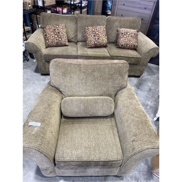 STYLUS SLEEPER SOFA  AND CHAIR, GOOD CLEAN CONDITION