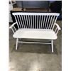 Image 1 : WHITE ENTRANCE BENCH 50 INCH LONG