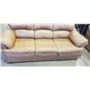 Image 6 : BROWN LEATHER SOFA AND LOVE SEAT