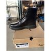 Image 4 : NEW PAIR OF DR. MARTENS AIR WAIR CREWSON BLACK CLASSIC PULL UP  SIZE US MENS 9, LADIES 10
