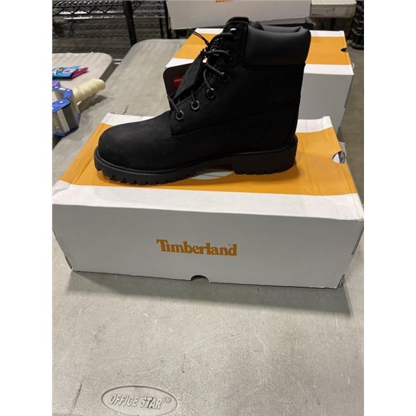 NEW TIMBERLAND PREMIUM 6 IN WATERPROOF BOOT BLACK NUBUCK SIZE JUNIOR 4.5