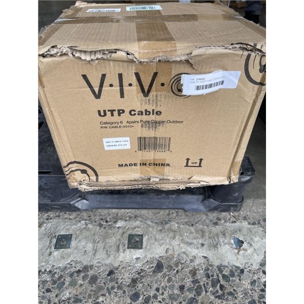 CASE OF 1000FT PURE COPPER CAT6 CABLE