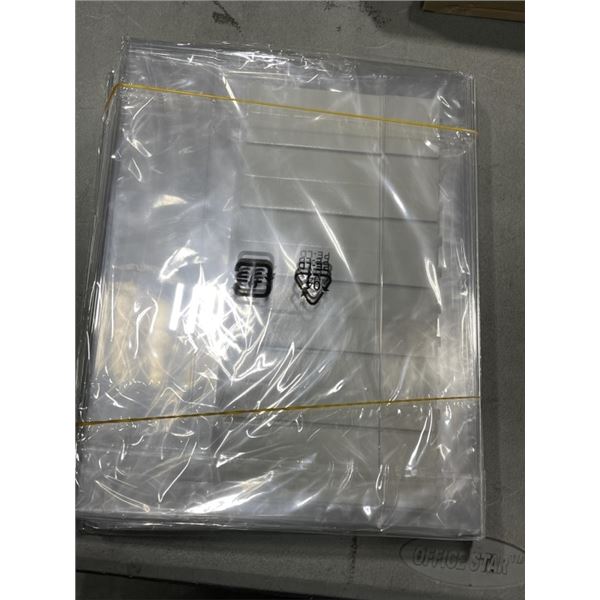 NEW 9X11 ACRYLLIC SIGN DISPLAYS, 6 PACKS, 24 TOTAL