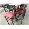 Image 2 : 12-Padded Metal Ladderback Bar Stools - 12 X $