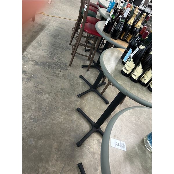 6-Gray Mica High Bar Tables - 6 X $