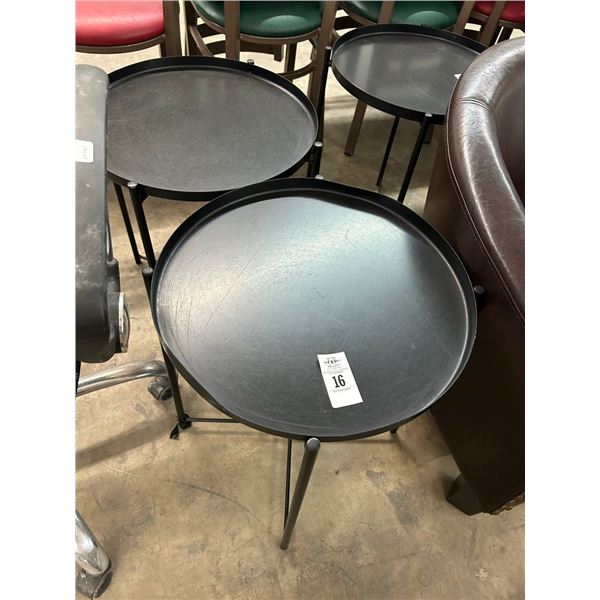 Metal Round End Tables - 3