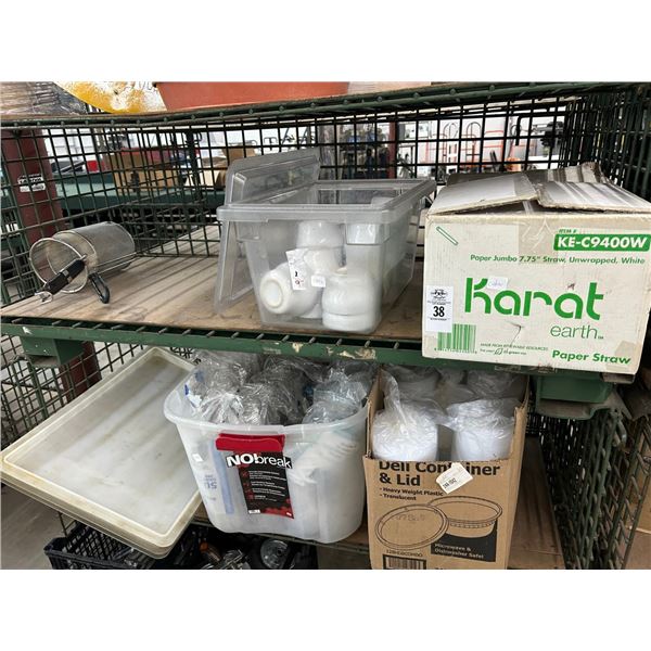 Fry Baskets, Bowls, Deli Containers/Lids, Jumbo Paper Straws