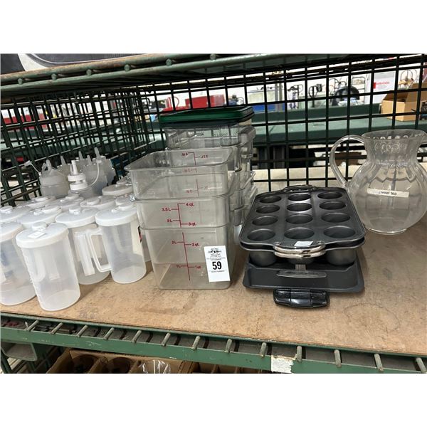 Mix/Serve Containers, Squeeze Bottles, Measuring Bins, Chafing Dish