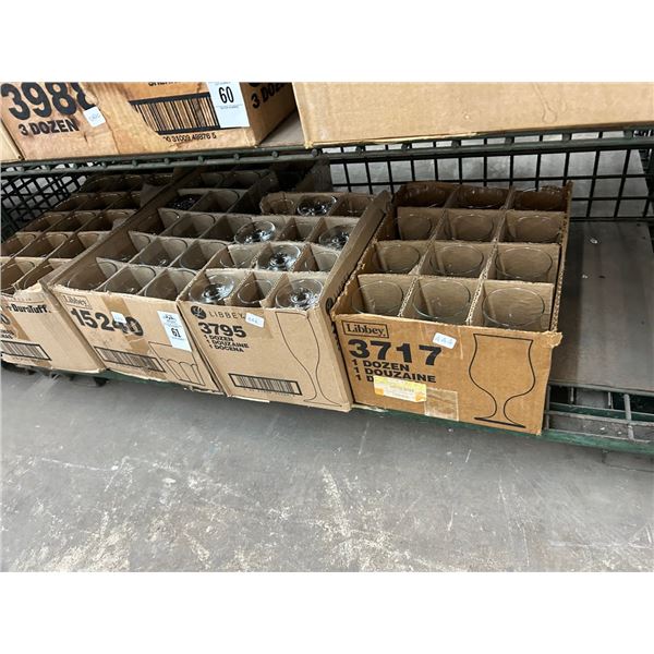 Asst. Stem Glasses -2 Cases, Rock Glasses - 2 Cases