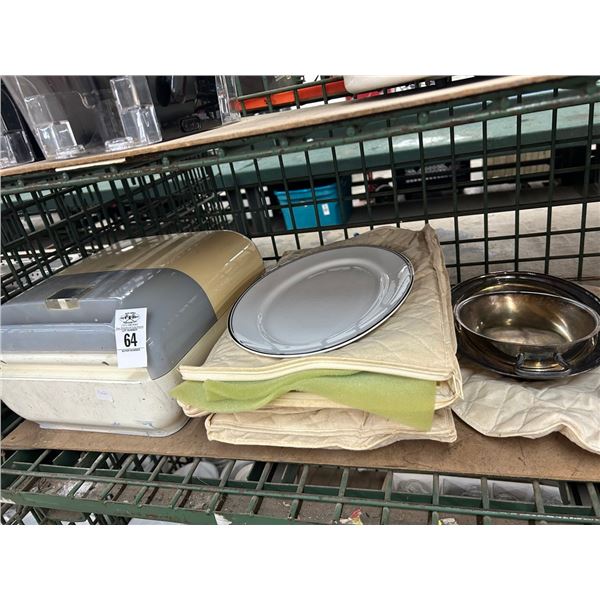 Royal Doulton Platters, Silverplate Bowls, Tissue Dispenser