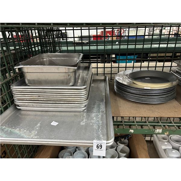 Sheet Pans 12, Insert Pans 7, Plate Caddies