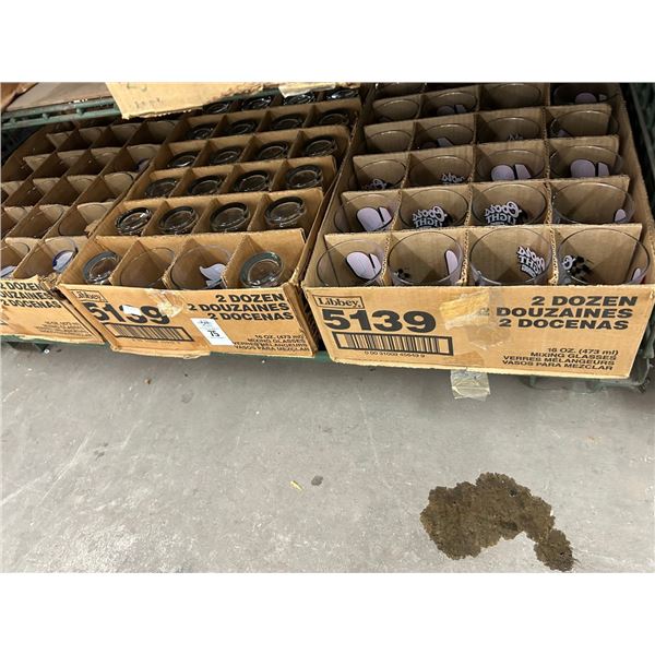 Coors/Miller Lite Racing/TB Bucs Glasses - 3 Cases